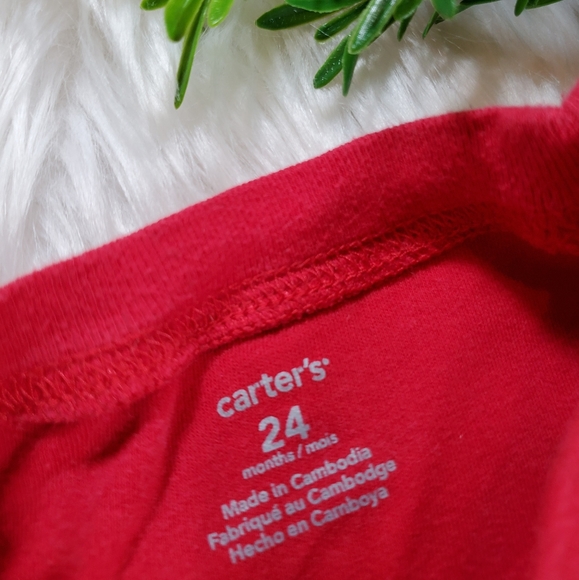 🌿5/$25 Carter's Red All-Star Bodysuit | sz 24m - Picture 7 of 7